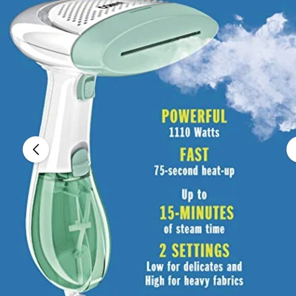 Conair Extreme Steam Hand Held Fabric Steamer with Dual Heat White/Light Green - Picture 5 of 7
